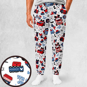 4th of July Cars Sweatpants