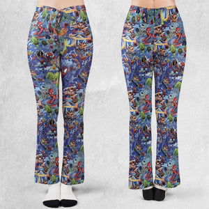 Web Slinger Spider Man Flare Leggings