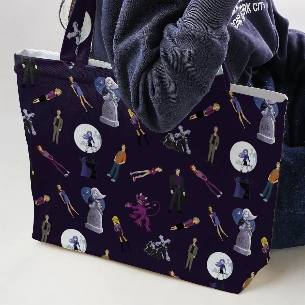 Buffy: The Animated Series Characters Large Tote Bag