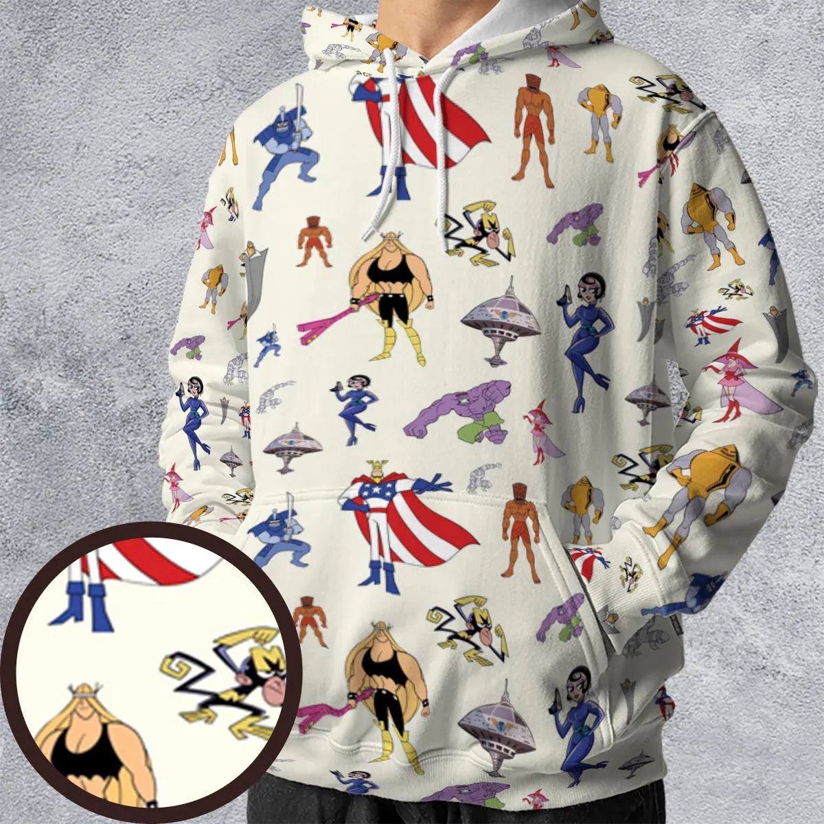 The Justice Friends Characters All-over Print Hoodie