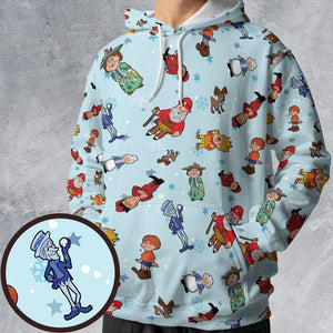 All-over Print Hoodie - Y9MR9584 -  - 1
