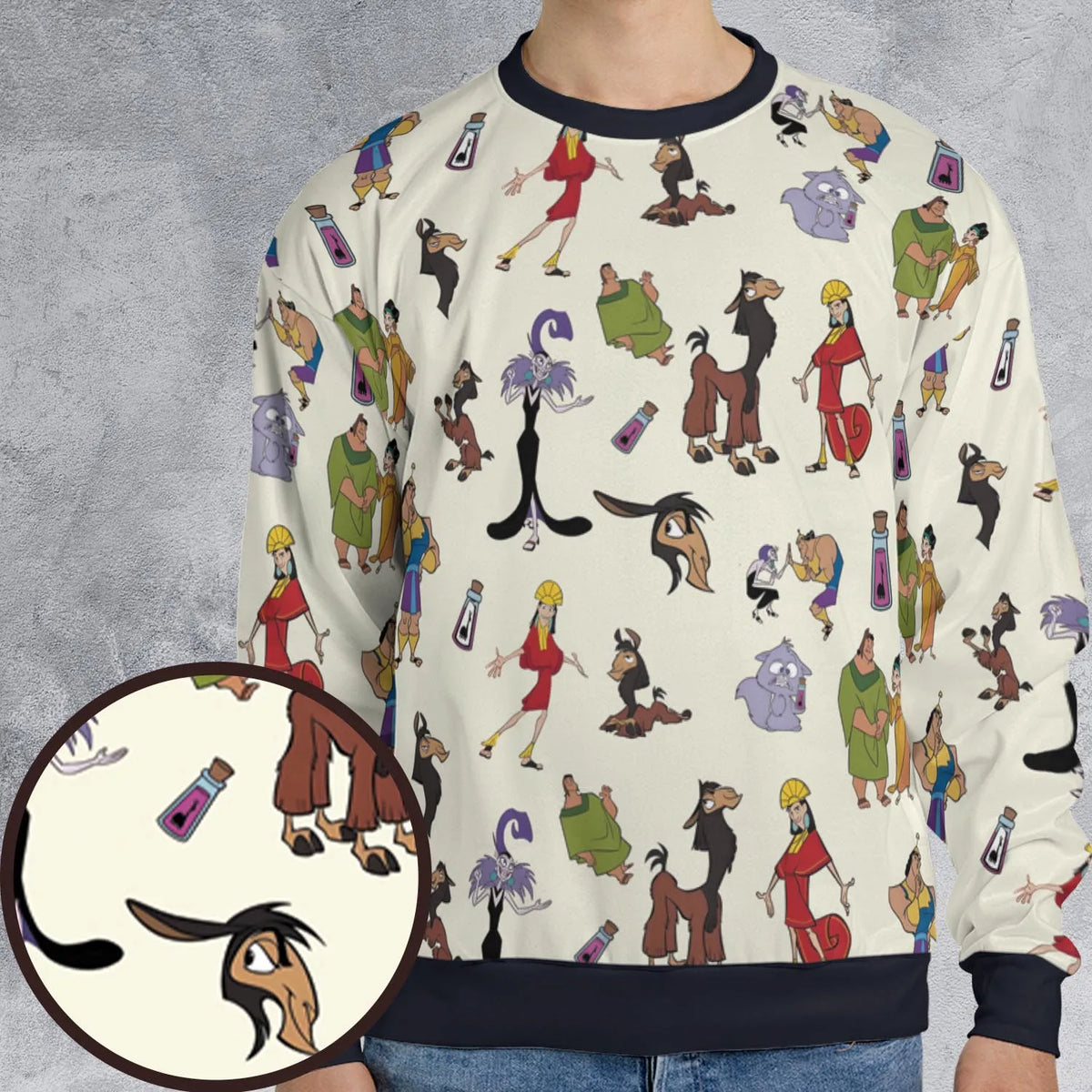 Kuzco and Friends The Emperor's New Groove All-over Print Sweatshirt