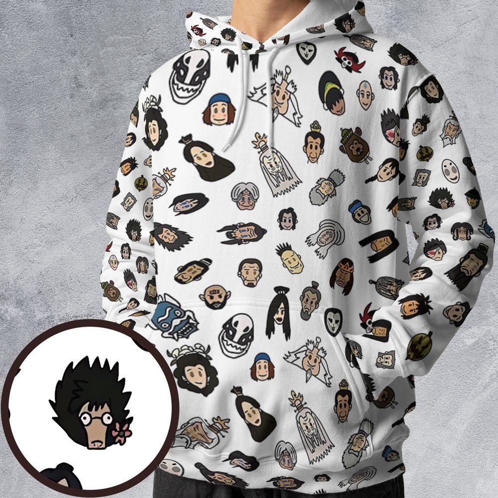 All-over Print Hoodie - V2ZKZ329 -  - 1