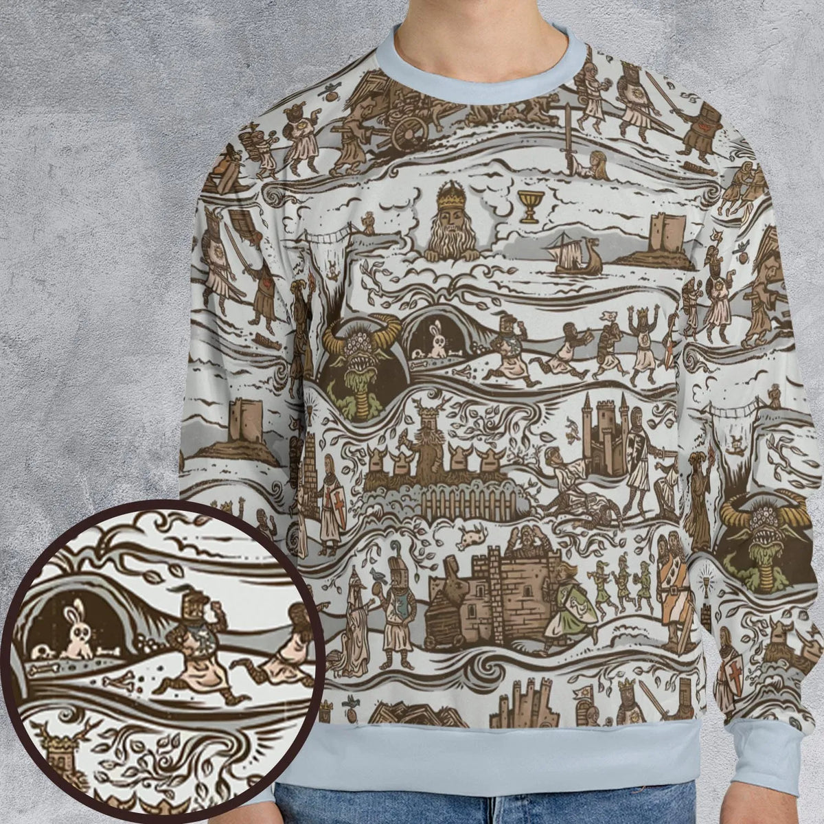 The Tapestry Journey Monty Python All-over Print Sweatshirt