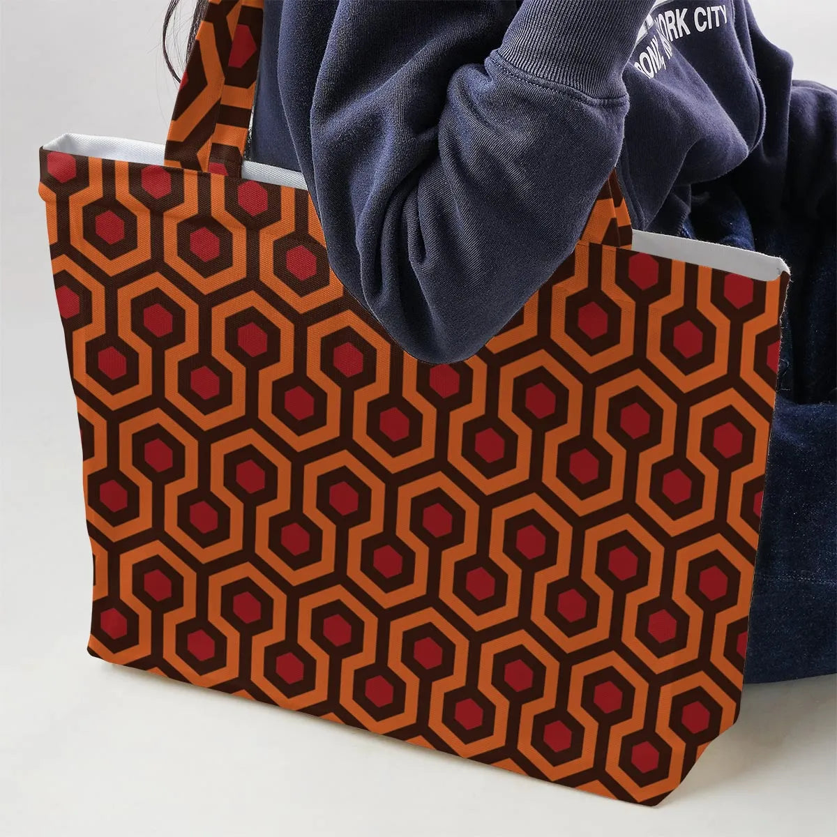 The Overlook Pattern The Shining Large Tote Bag