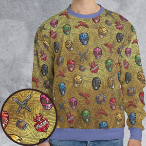 Power Team Mighty Morphin Power Rangers All-over Print Sweatshirt