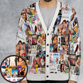 Chick Flick Movie Poster Collage Cardigan