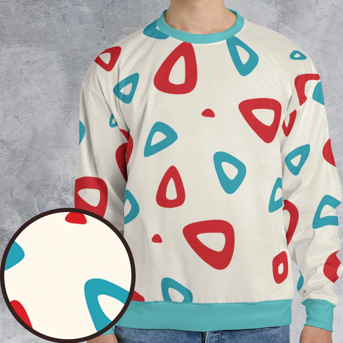 Togepi Pattern Pokemon All-over Print Sweatshirt