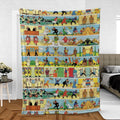 The Story Of Tintin Fleece Blanket