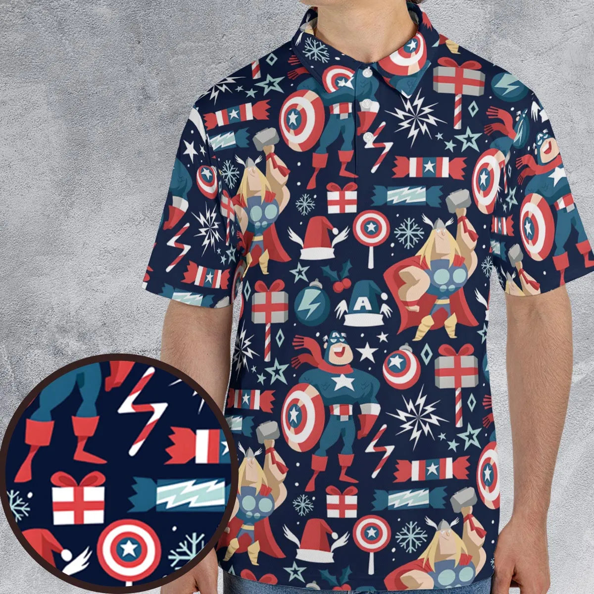 Marvelous Christmas AOP Men/Women Polo Shirt