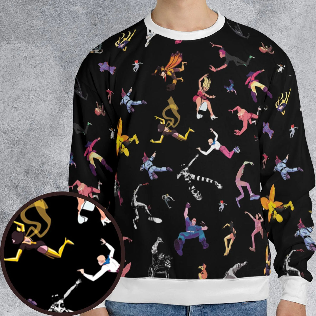 Venture Bros Falling All-over Print Sweatshirt