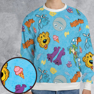 Bear in the Big Blue House All-over Print Sweatshirt