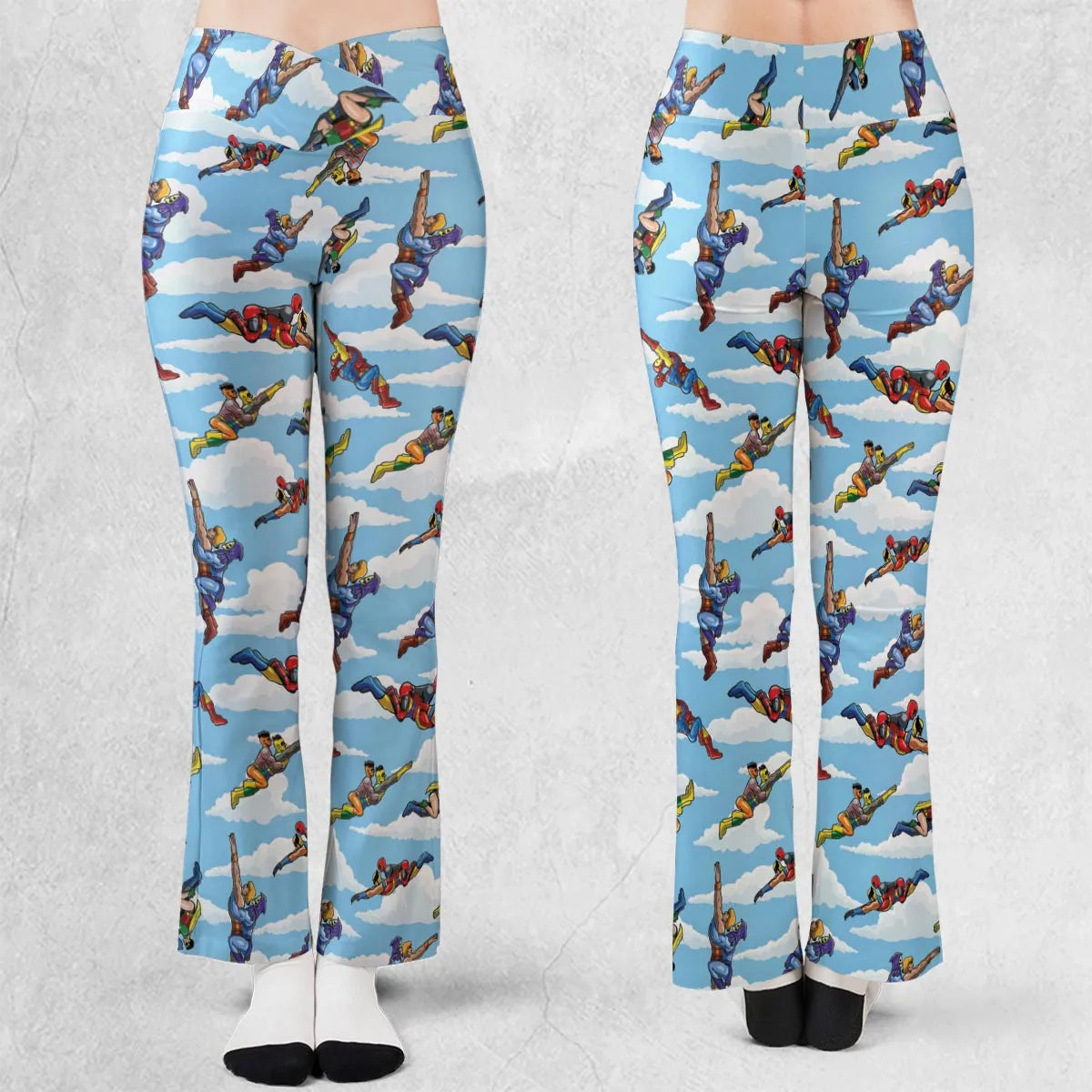 Parody Couples Duo Ambiguously Flare Leggings