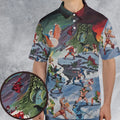 MOTU Castle Grayskull Battle AOP Men/Women Polo Shirt