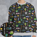 The TMNT Pixel Characters All-over Print Sweatshirt