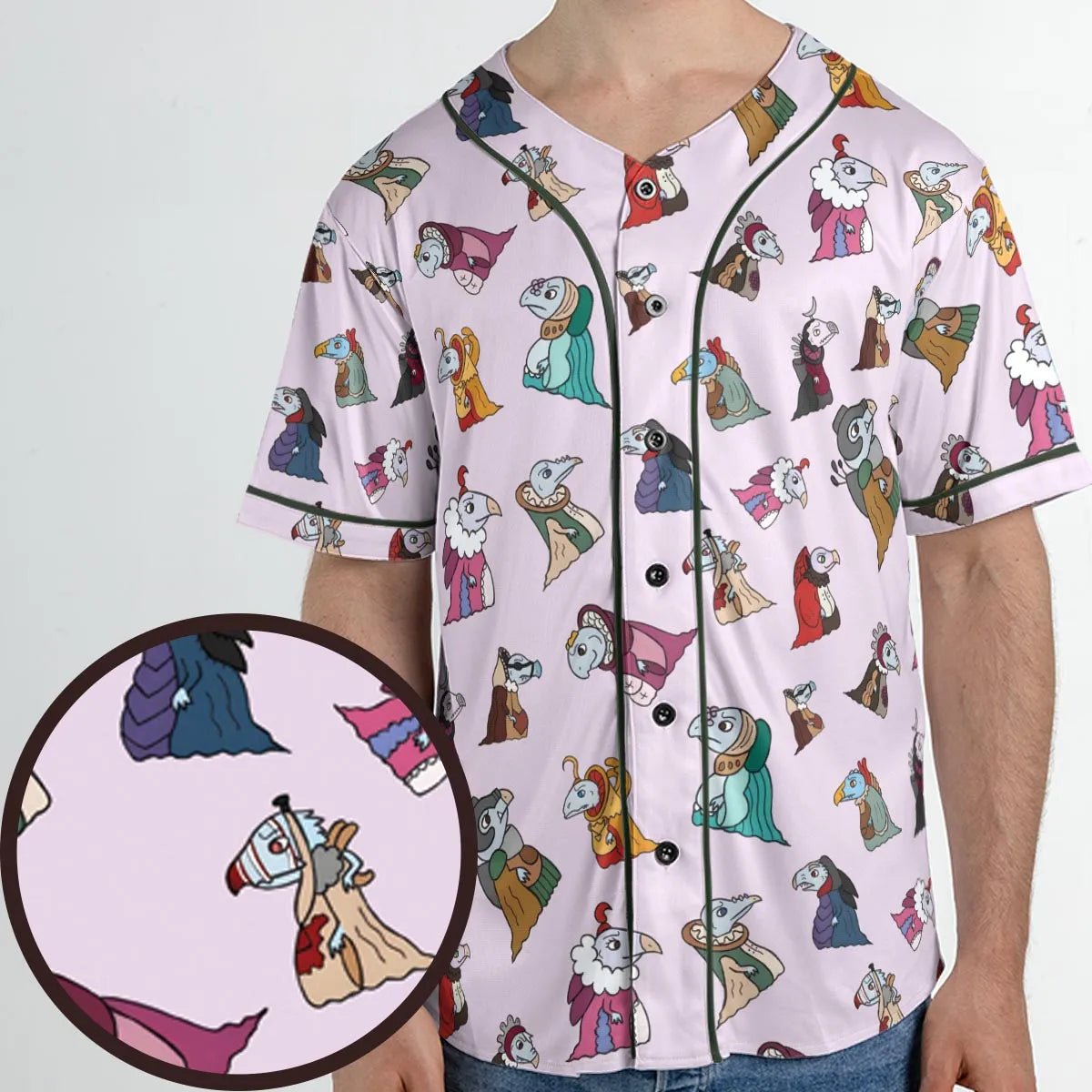 Cute Skeksis The Dark Crystal Unisex Baseball Jersey