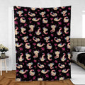 Axolotl Wonders Cute Salamanders Pattern Fleece Blanket