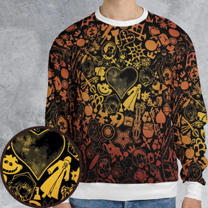 Red Key Heart Kingdom Hearts All-over Print Sweatshirt