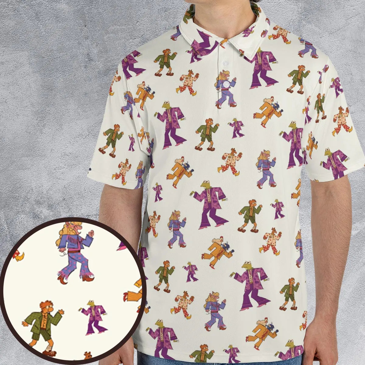 Talking Heads The Muppets AOP Men/Women Polo Shirt