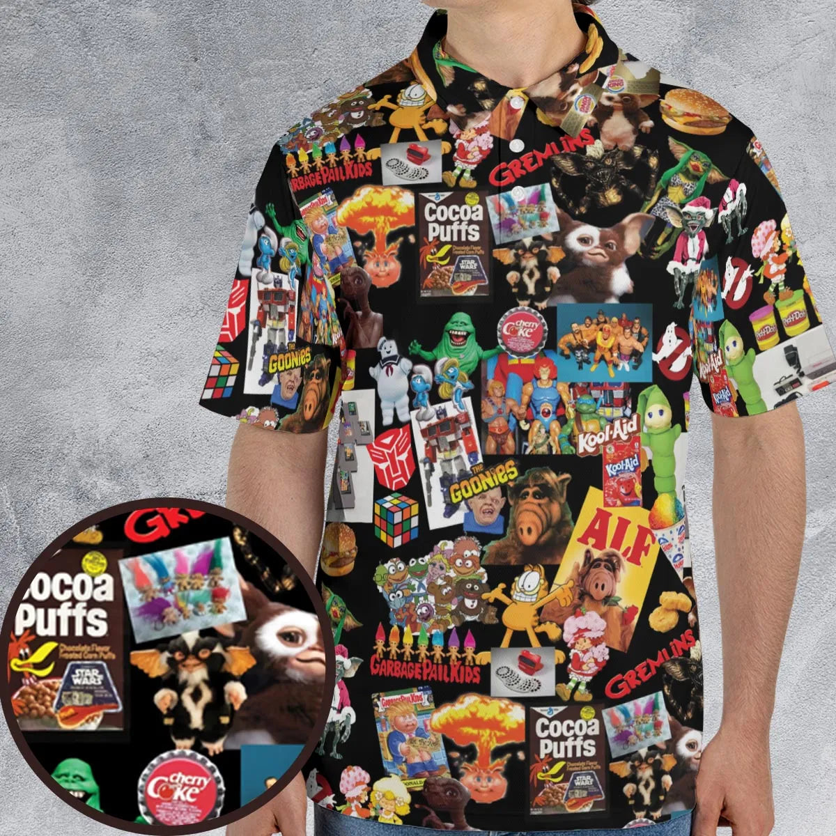80's Kids Starter Pack AOP Men/Women Polo Shirt