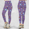 Team Purple Pokemon Pattern Legging
