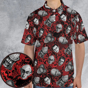 Many Faces Of Dracula AOP Men/Women Polo Shirt