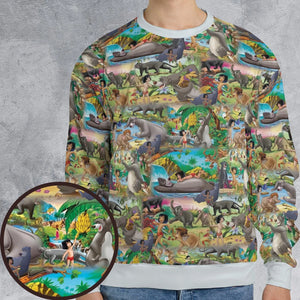 The Jungle Book Rudyard Kipling Seamless All-over Print Sweatshirt