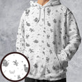 Final Fantasy Creatures Pattern All-over Print Hoodie