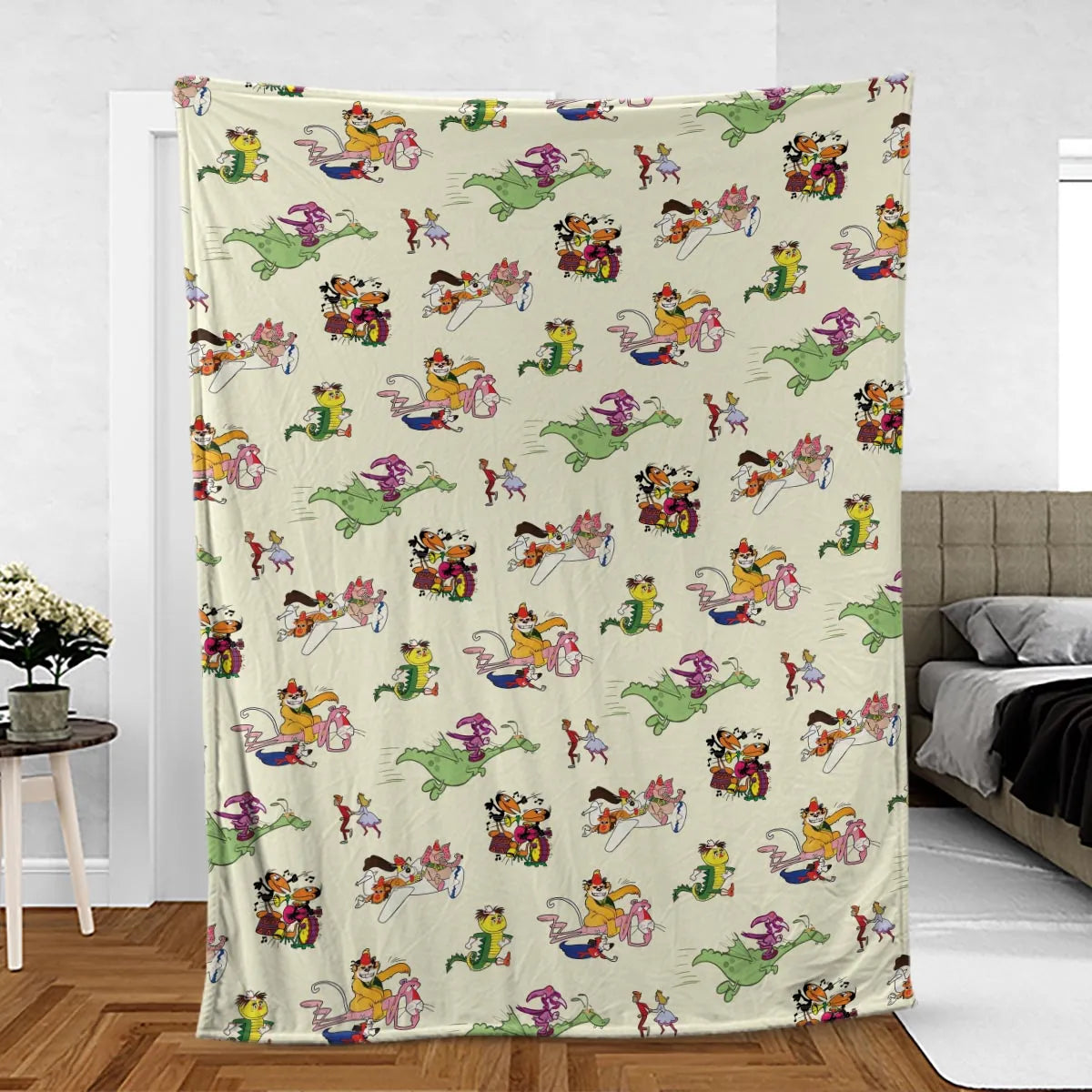 NBC Vintage Cartoon Fleece Blanket