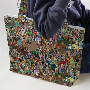 Futurama Characters Large Tote Bag
