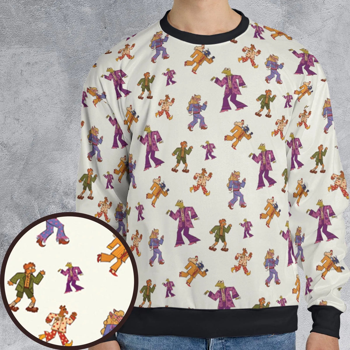 Talking Heads The Muppets All-over Print Sweatshirt