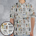 Egyptian Galaxy Wars AOP Men/Women Polo Shirt