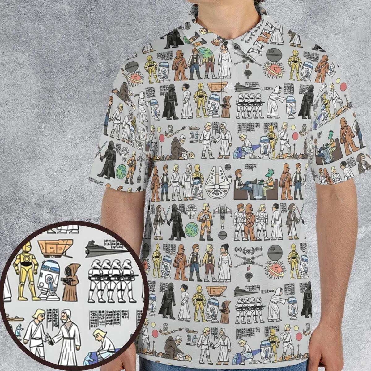 Egyptian Galaxy Wars AOP Men/Women Polo Shirt