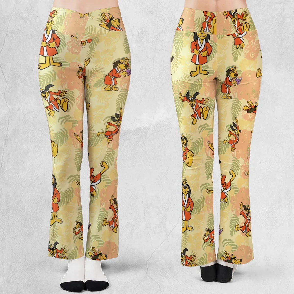 Kung Fu Dog Hong Kong Phooey Flare Leggings