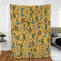 Magic Of Oz Characters Pattern Fleece Blanket