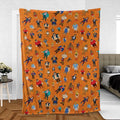 80s Hulk Rock 'n' Wrestling Characters Fleece Blanket