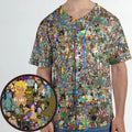 Futurama Characters Unisex Baseball Jersey