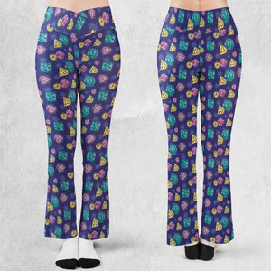 Pixel Dice DnD Flare Leggings