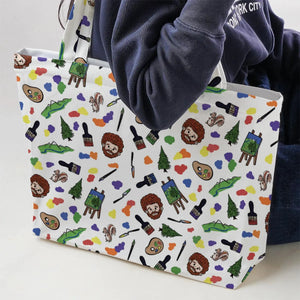 Joy Of Painting Bob Ross Large Tote Bag