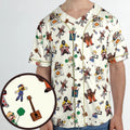 The Rock-afire Explosion Pattern Unisex Baseball Jersey