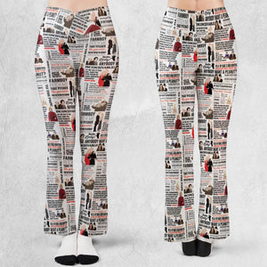Inconceivable Quotes Flare Leggings