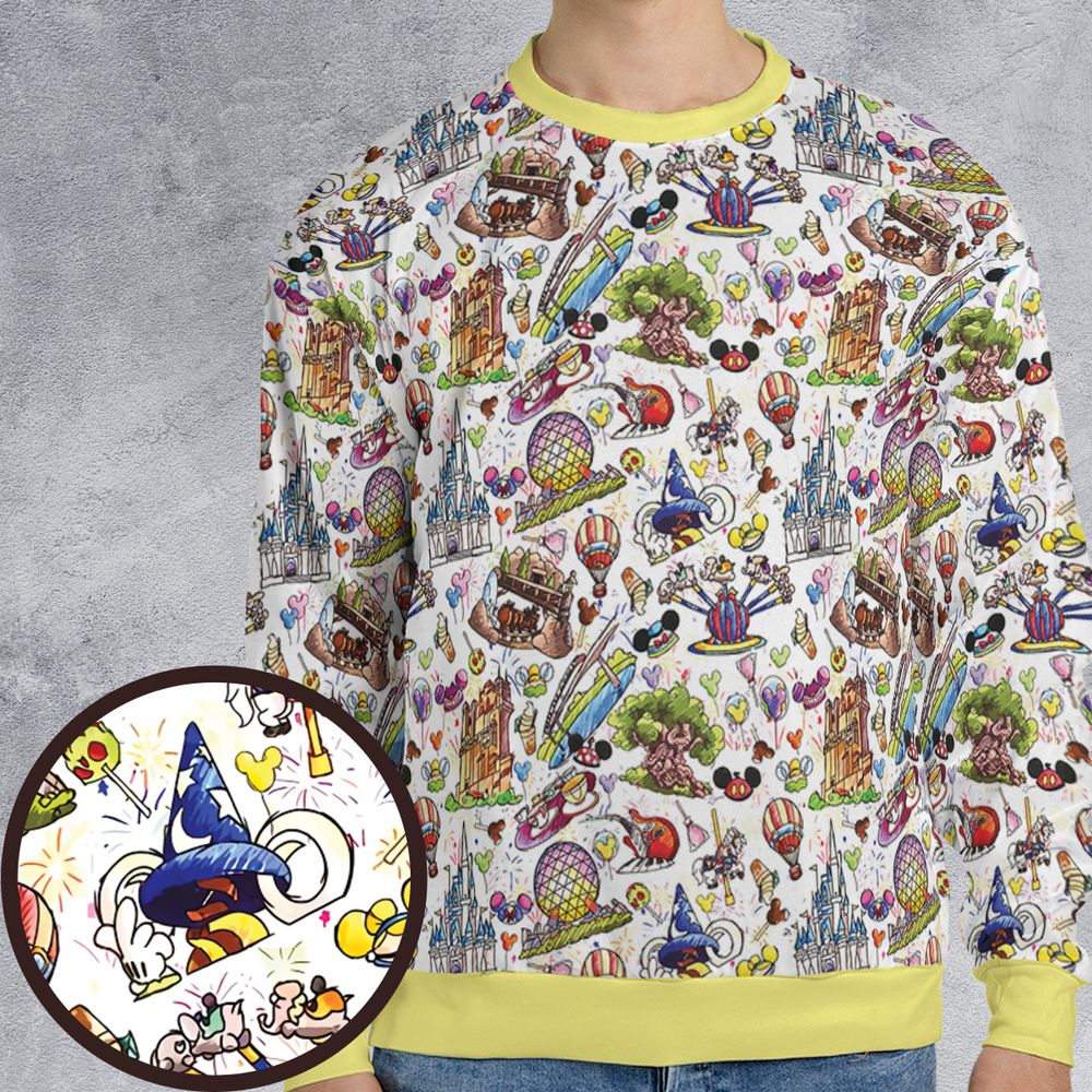 All-over Print Sweatshirt - HPY95LZ6 -  - 1