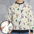 Battle of the Planets Pattern All-over Print Sweatshirt