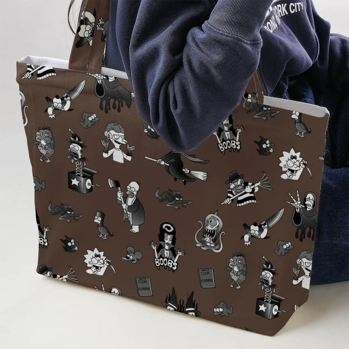 Treehouse of Horror The Simpsons Large Tote Bag