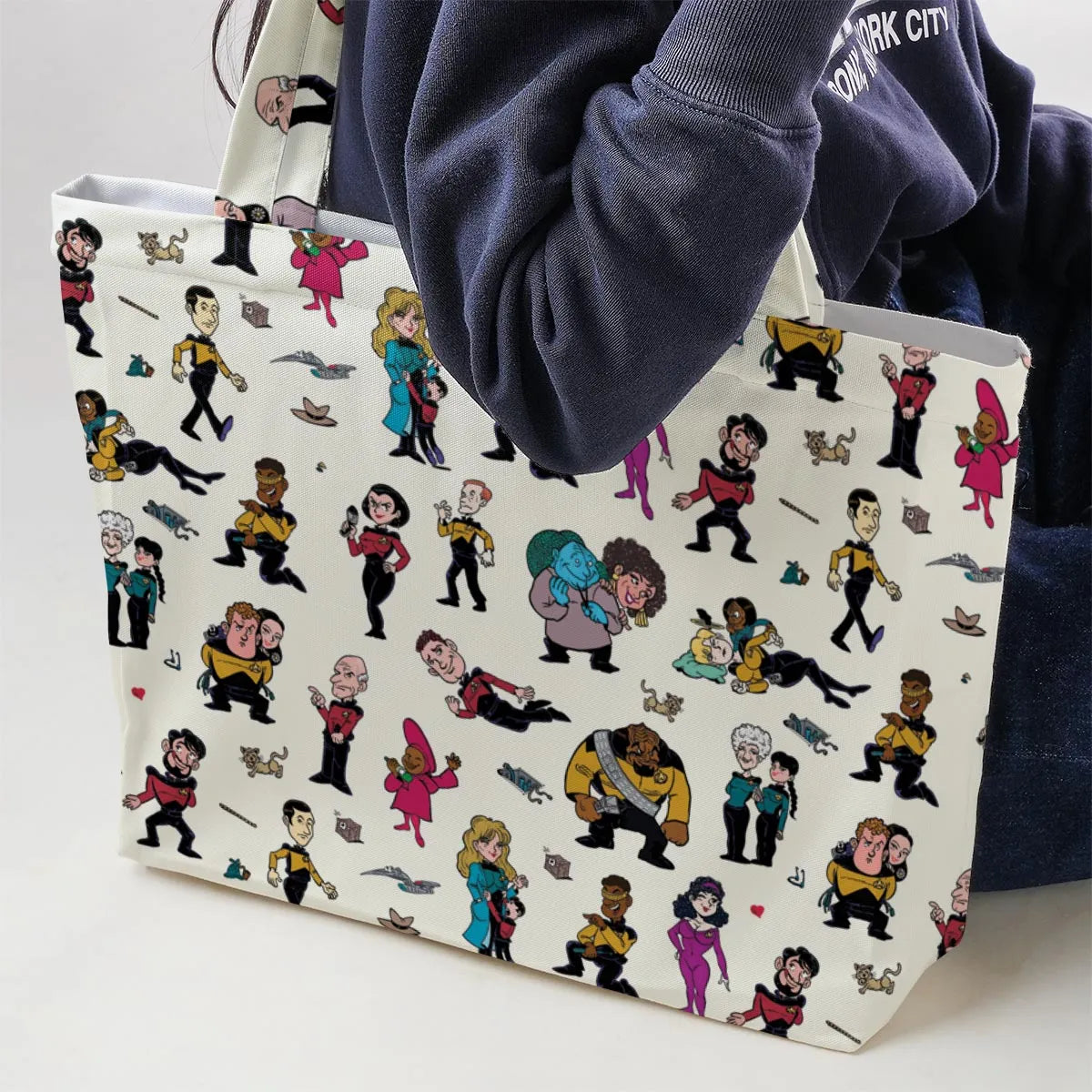 Star Trek TNG Tribute Large Tote Bag