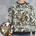 Many Faces Of Goofy All-over Print Sweatshirt