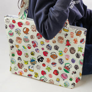 Vintage Trend Matte Scratch & Sniff Large Tote Bag