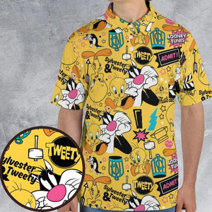 Cartoon Drip Looney Tunes AOP Men/Women Polo Shirt
