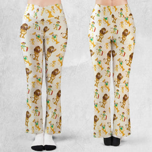 Between The Lions Characters Flare Leggings