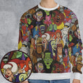 Frightfully Funny Ghostbusters Groovie Goolies All-over Print Sweatshirt